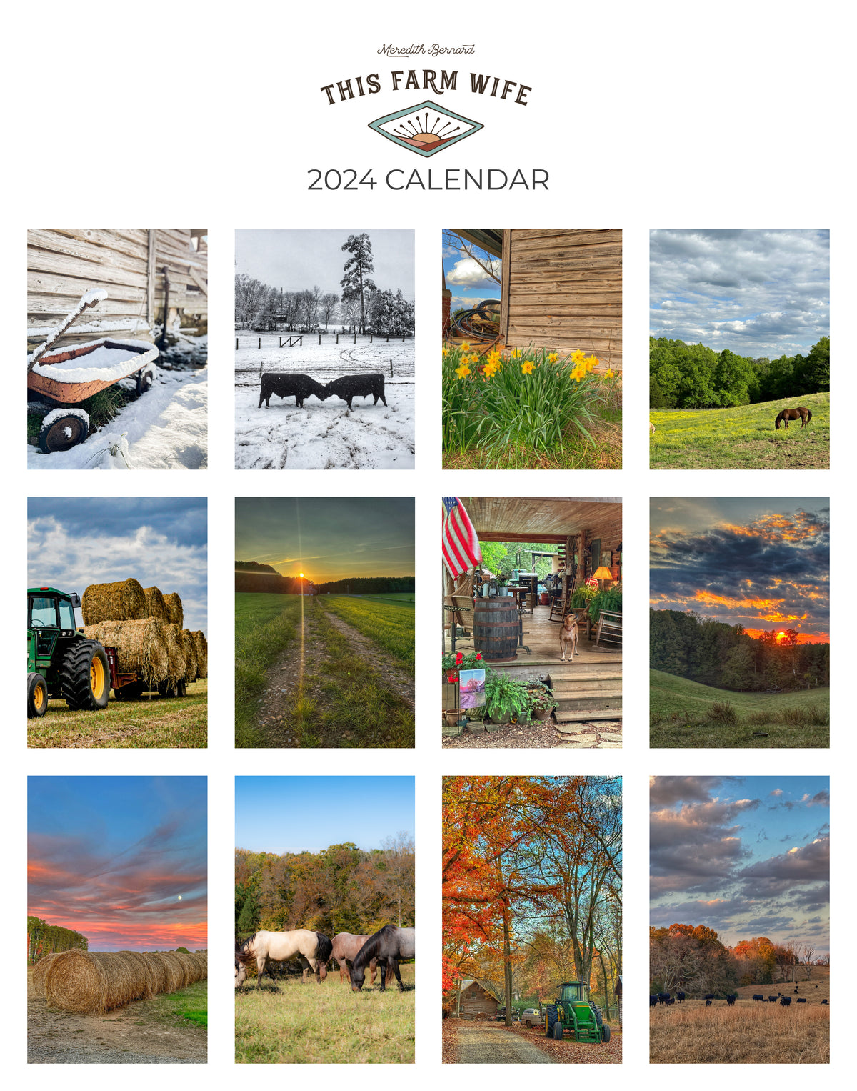 Farm Life Calendar 2024 This Farm Wife