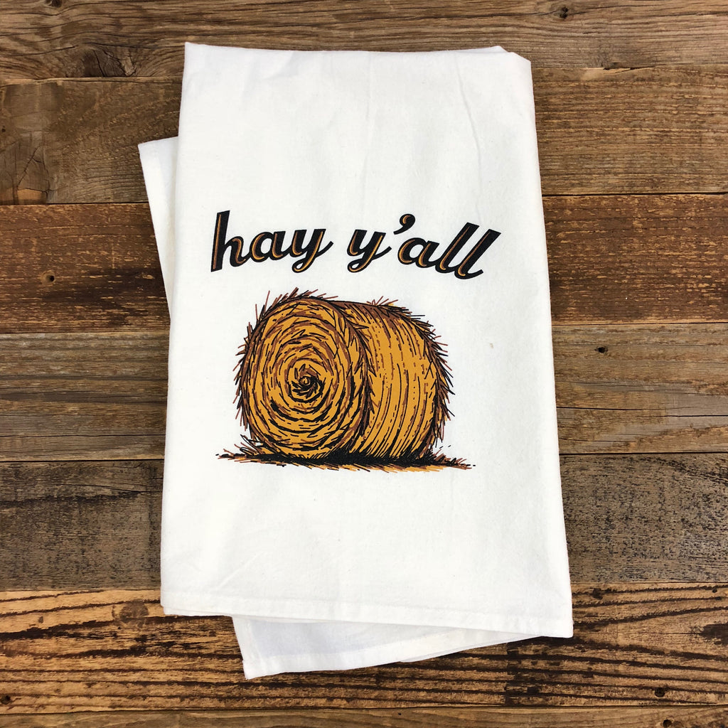 Hay Y'all Flour Sack Towel - This Farm Wife