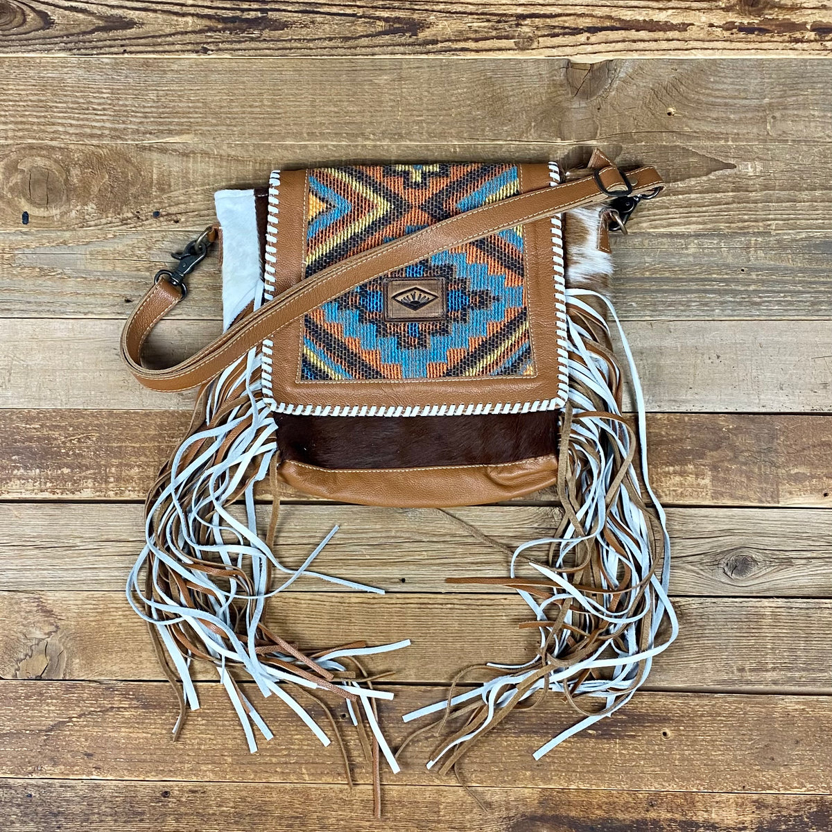 BOHO CHIC LEATHER & HAIRON BAG | This Farm Wife