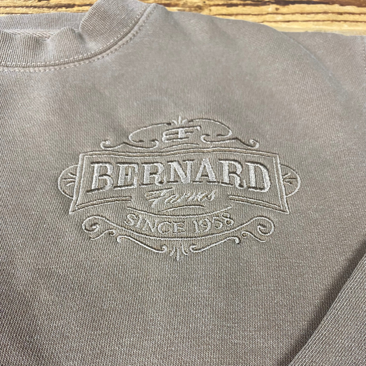 Bernard Farms Embroidered Scroll Midweight PigmentDyed Crewneck Sweat This Farm Wife