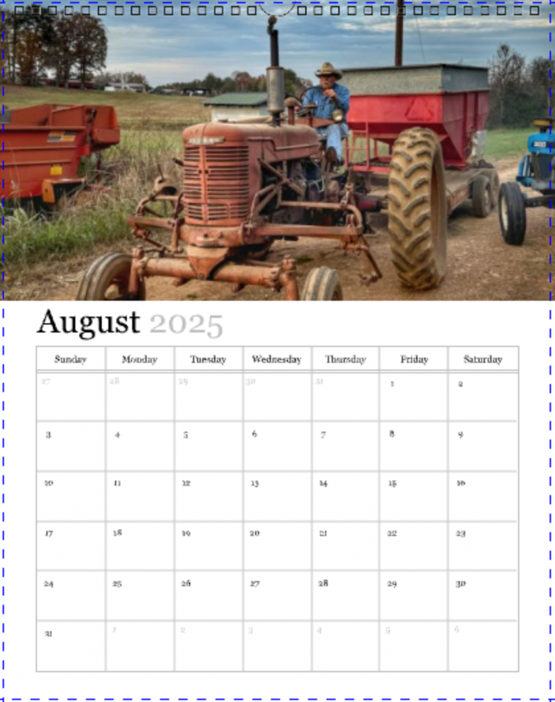 Farm Life Calendar 2025