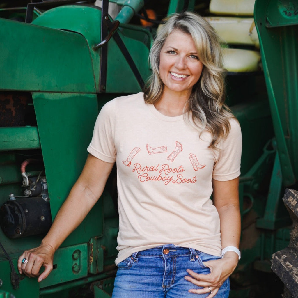 Rural Roots | Cowboy Boots Tee - This Farm Wife