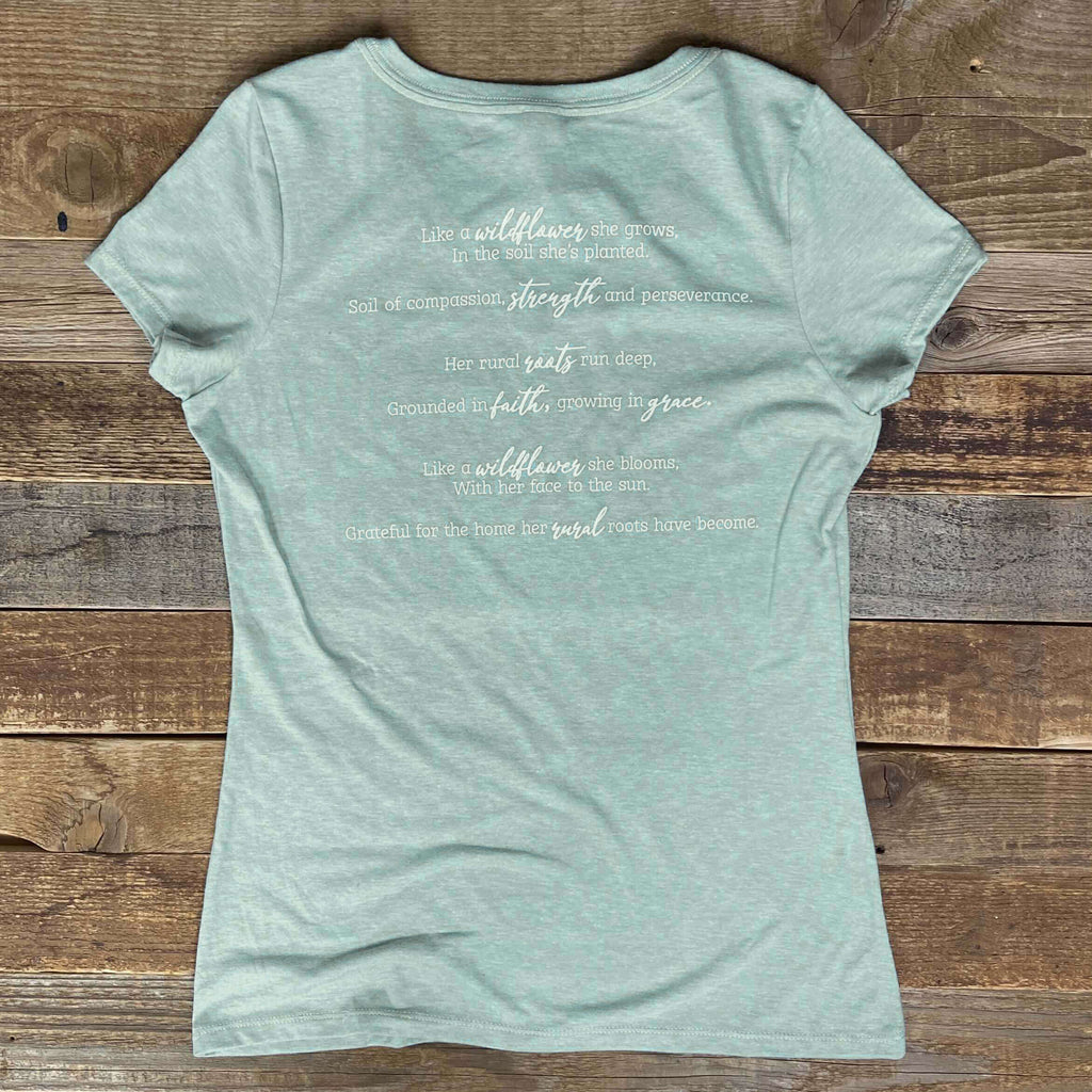 Women's Rural Rooted V-Neck - This Farm Wife
