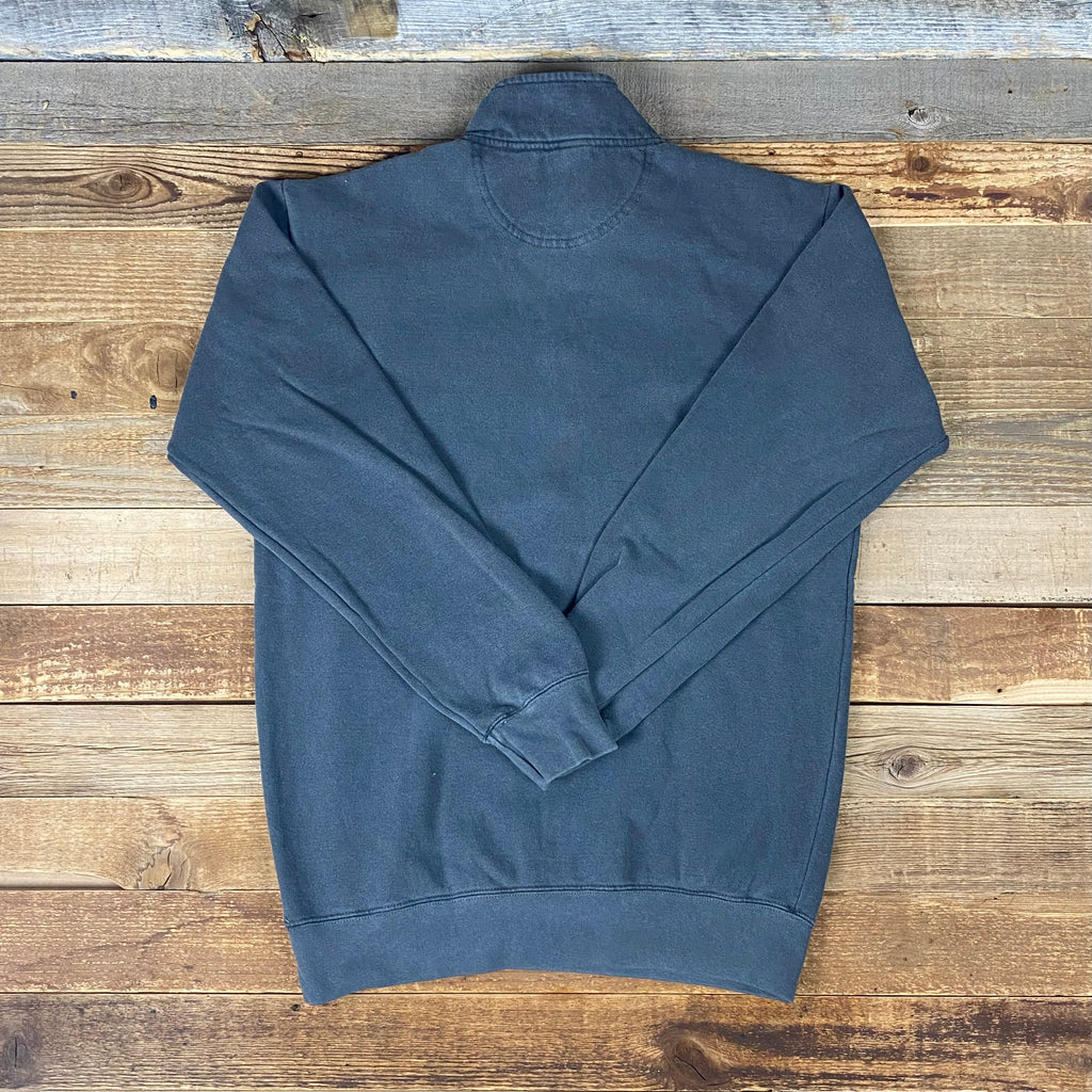Ranch Hard Live Well Embroidered Garment-Dyed Quarter Zip Sweatshirt