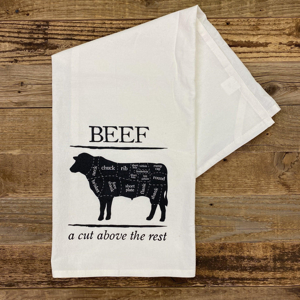 BEEF : A Cut Above Flour Sack Towel - This Farm Wife