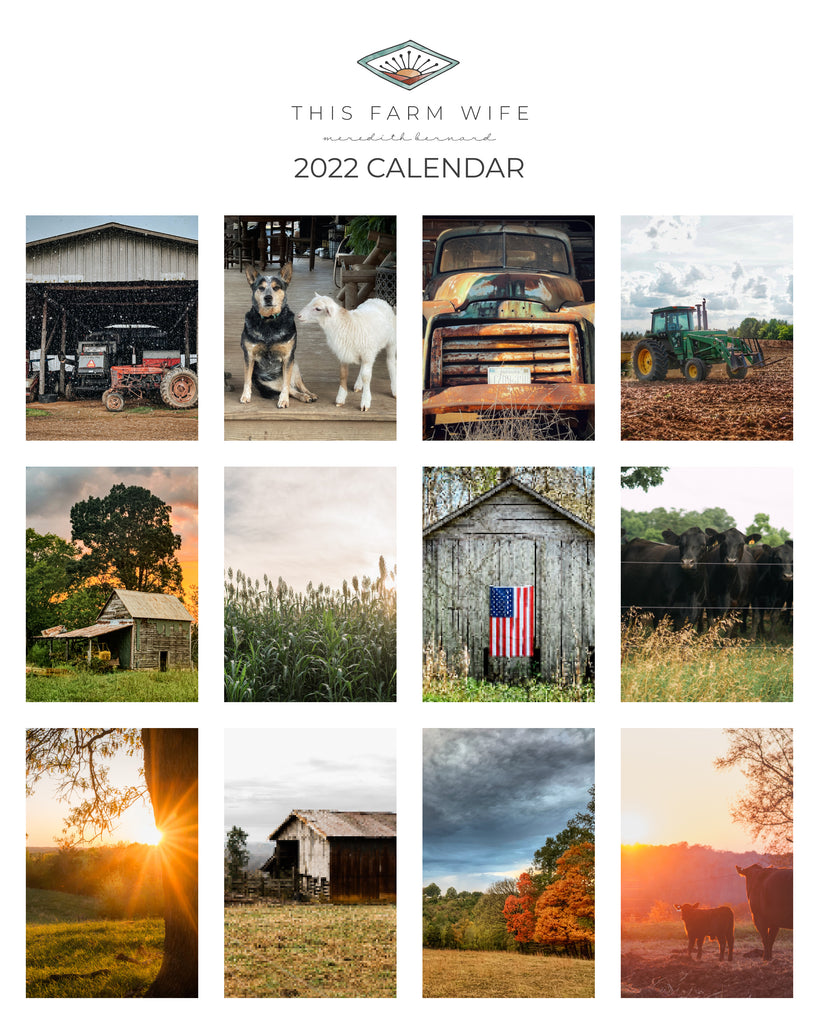 Farm Life Calendar 2022 - This Farm Wife