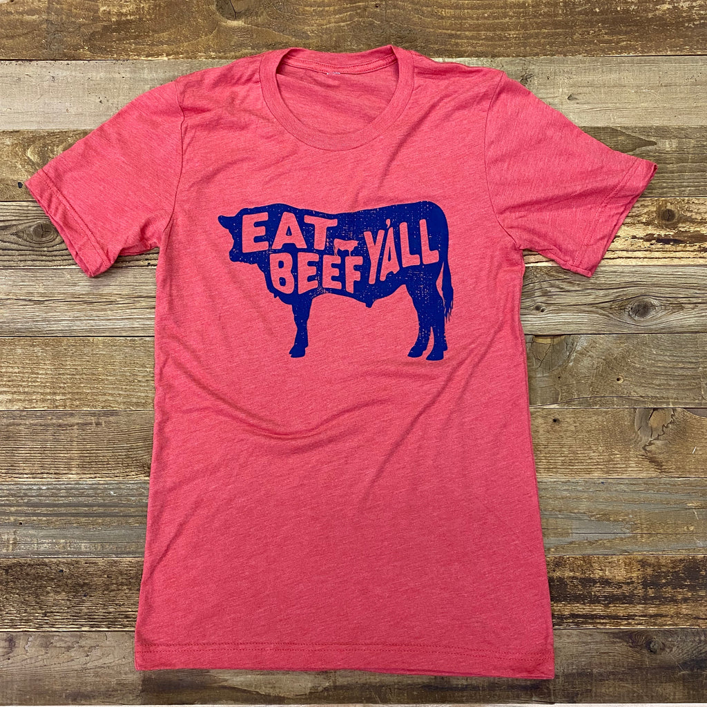 Eat Beef Tee - Red - This Farm Wife
