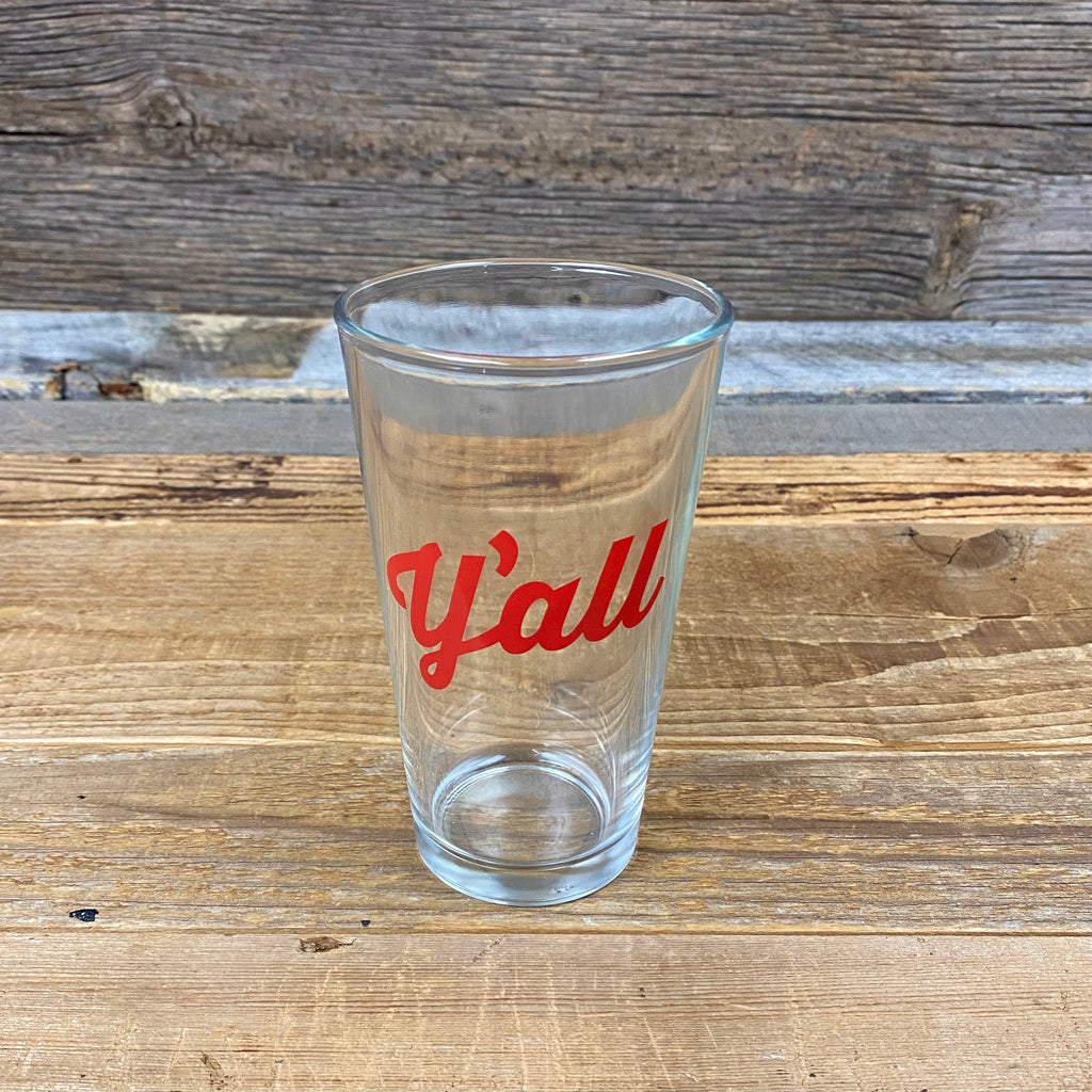 Y'all Pint Glass - This Farm Wife