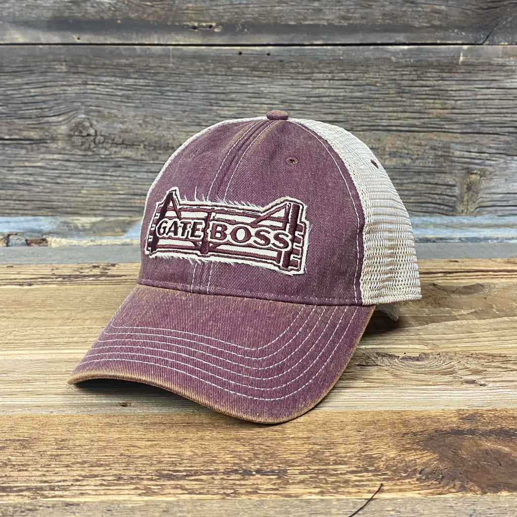 Unstructured Gate Boss Trucker Hat - Sangria - This Farm Wife