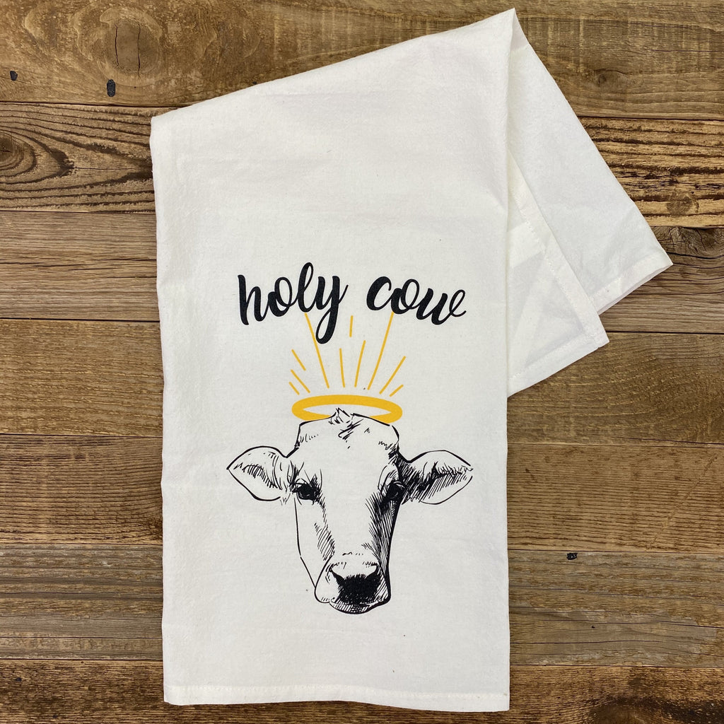 Holy Cow Flour Sack Towel - This Farm Wife